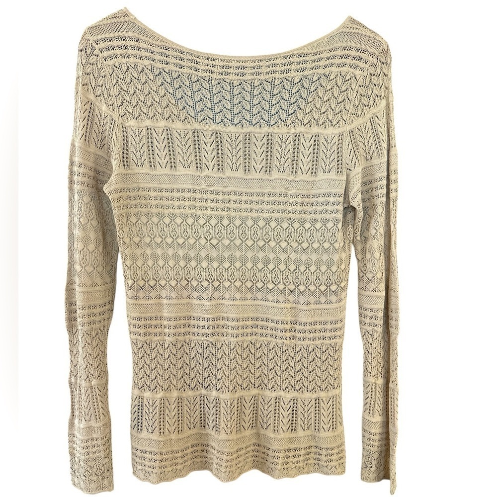 Ralph Lauren Long Sleeve Crochet Knit Sweater - Picture 9 of 12